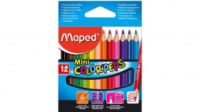 Maped színes ceruza 12 db, color peps, mini