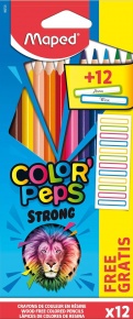 Maped színes ceruza 12db color peps, háromszögletű, Strong (2)