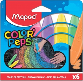 Maped aszfaltkréta 6db, Colorpeps