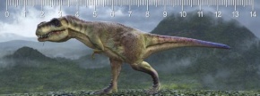 Mapcards 3D vonalzó 14cm, T-Rex