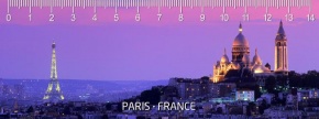 Mapcards 3D vonalzó 14cm, Párizs, látkép