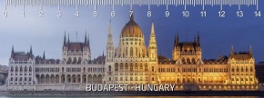 Mapcards 3D vonalzó 14cm, Budapest, Parlament