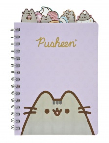 Scooli spirálos projekt notesz (A5), Pusheen (4)