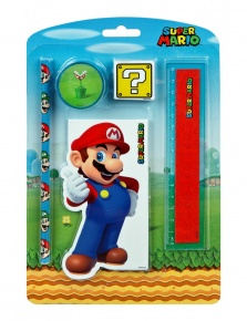 Scooli szett ceruzával, Super Mario