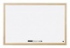 Bi-Office mágnestábla, 40x30 cm, fehér, fa kerettel