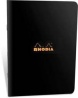 Clairefontaine Rhodia Classic fekete füzet, 48lap, kockás 14,8x21cm