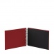 Rössler Soho fotóalbum/scrapbook (14,5x19,5 cm, 20 lap, spirálos, fekete lapok) piros