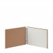 Rössler Soho fotóalbum/scrapbook (14,5x19,5 cm, 20 lap, spirálos, fehér lapok) kraft