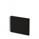 Rössler Soho fotóalbum/scrapbook (14,5x19,5 cm, 20 lap, spirálos, fekete lapok) fekete