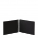 Rössler Soho fotóalbum/scrapbook (14,5x19,5 cm, 20 lap, spirálos, fekete lapok) fekete