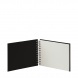 Rössler Soho fotóalbum/scrapbook (14,5x19,5 cm, 20 lap, spirálos, fehér lapok) fekete