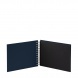 Rössler Soho fotóalbum/scrapbook (14,5x19,5 cm, 20 lap, spirálos, fekete lapok) Navy