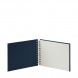 Rössler Soho fotóalbum/scrapbook (14,5x19,5 cm, 20 lap, spirálos, fehér lapok) navy/sötétkék