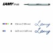 Lamy roller betét, nyomógombos rollertollhoz, fekete, M66 (M)