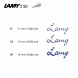 Lamy Joy szett (Joy töltőtoll 1,5mm heggyel +2 hegy+5 tinta) ezüst fém dobozban 15