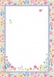 Rössler A/4 design levélpapír, színes, apró virágos Fleur (4)