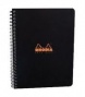 Clairefontaine Rhodia Classic fekete spirálfüzet, kockás 80lap, 16x21cm