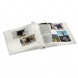 Hama fotóalbum, beragasztós, 100old, 400db, Jumbo, fekete, levélmintás