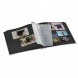 Hama fotóalbum, beragasztós, 100old, 400db, Jumbo, fekete lapos, levélmintás