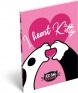 Lizzy Notesz papírfedeles A7, HEART KITTY