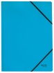 Leitz gumis mappa, A4, karton, kék, Recycle
