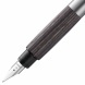 Lamy accent Al KW, töltőtoll (F), ezüst, cserélhető szürke fa grip, 96