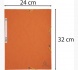 Exacompta gumis mappa, A4, 400g, narancs