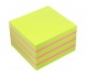 Info Notes önt.jegyzettömb, 75x75mm, 450lap, brilliant zöld+pink mix