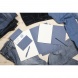 Clairefontaine tűzött füzet (A4, 21x29,7 cm, 48 lap, vonalas, 5-féle) Jeans, metróvonalak (2)