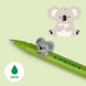 Legami zselés toll, koala figurával, zöld betét STATIONERY