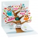 Popshots képeslap, mini, Little Owls/Baglyok