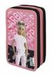 Scooli háromszintes tolltartó (EberhardFaber írószerekkel töltött), Barbie