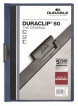 Durable Duraclip clip-mappa, 60 lapig, sötétkék