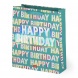 Legami ajándéktasak (L 26,5x32,5x11,5 cm), happy birthday PARTY