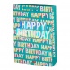 Legami ajándéktasak (XL 31x43x11,5 cm), happy birthday PARTY