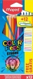 Maped színes ceruza 12db color peps, háromszögletű, Strong (2)