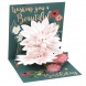 Popshots képeslap, mini, Beautiful Birthday, virágos