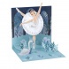 Popshots képeslap, mini, balett, Hattyúk tava