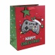 Eurowrap ajándéktasak (26,5x33x14 cm) Gamer Happy Christmas karácsonyi (4).